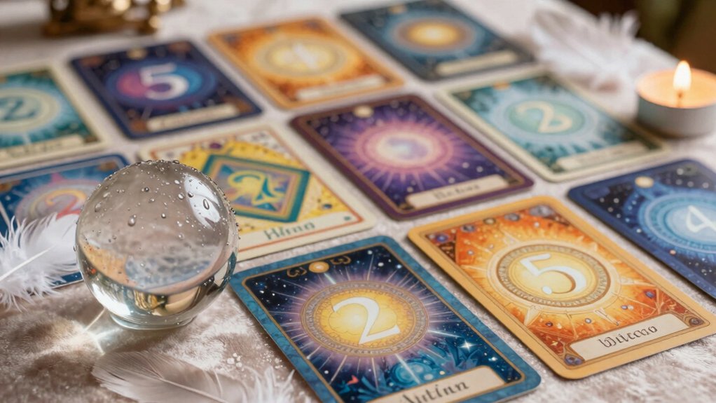 Angel Numbers Oracle Cards numerical patterns reveal divine guidance