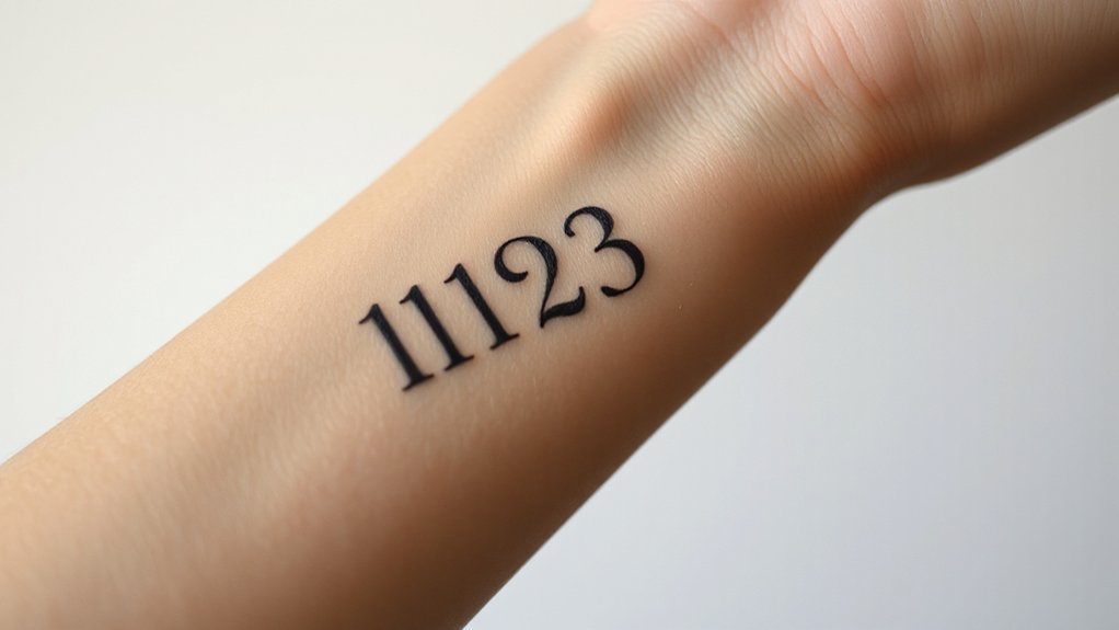sacred numbers inked permanently