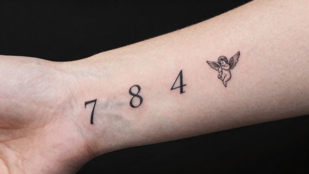 Angel Numbers As Tattoos  placement and size